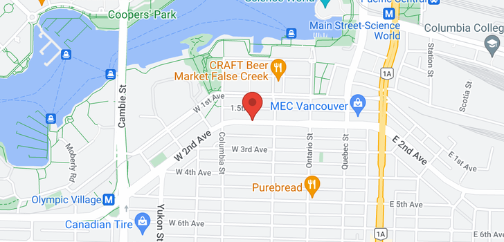 map of G02 135 W 2ND STREET